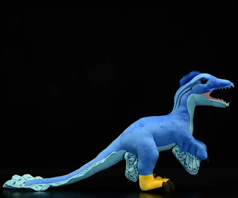 Cute Microraptor Plush Toy, Realistic Dinosaur Stuffed Animal & Model Figurine
