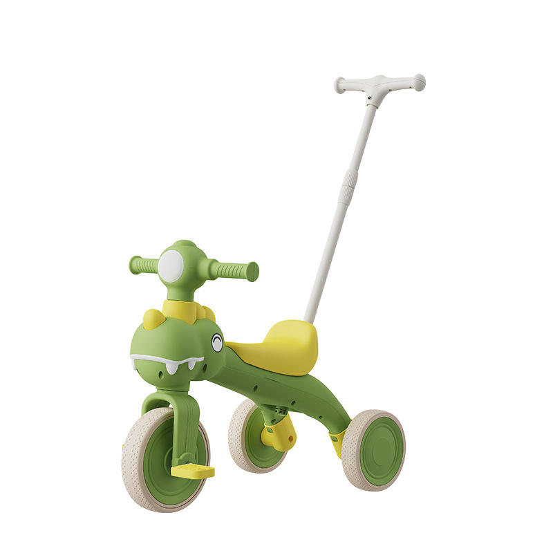 New Children's Tricycle Multifunctional Dinosaur Balance Car 1-14 Years Old Plastic Three-Wheeled Parent Control Stroller