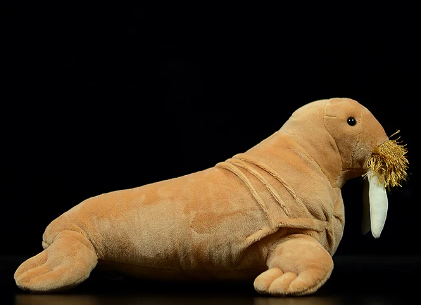 Super Cute Walrus Plush Toy, Adorable Realistic Walrus Stuffed Animal