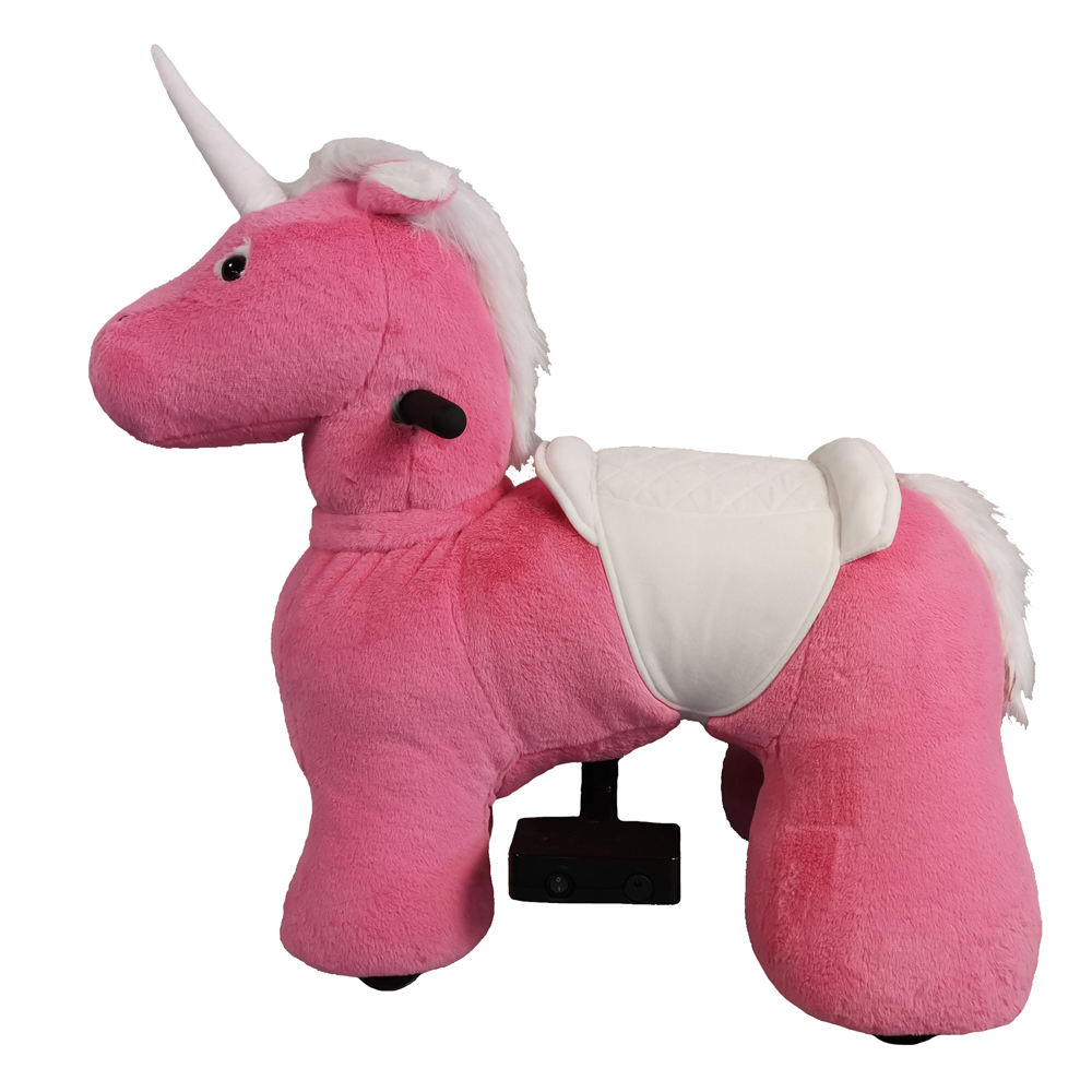 LULU 6V Plush Battery Powered Ride-on Animal Rides unicorn