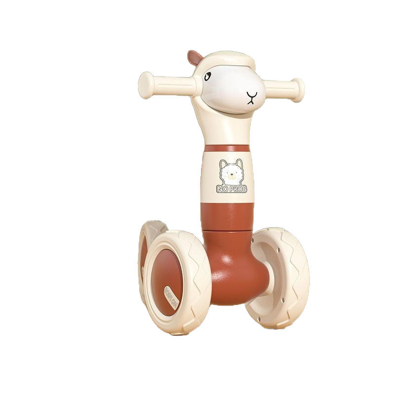 Four-Wheel Plastic Ride-On Balance Bike for Babies & Toddlers Aged 1-3 Years Learning Walk Toy